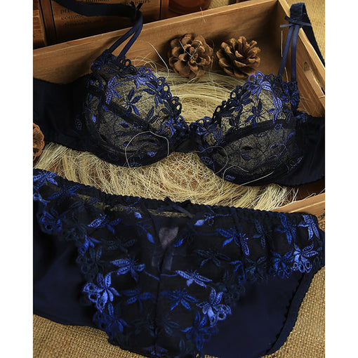 Lace Sexy Underwire Unlied Bra & Panty Sets [BRPY0015]