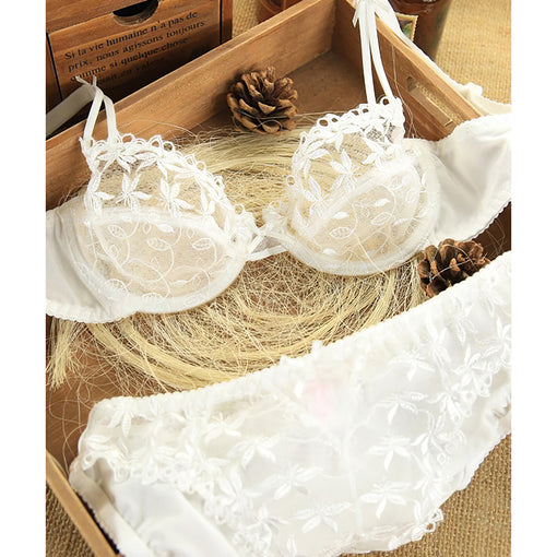 Lace Sexy Underwire Unlied Bra & Panty Sets [BRPY0015]