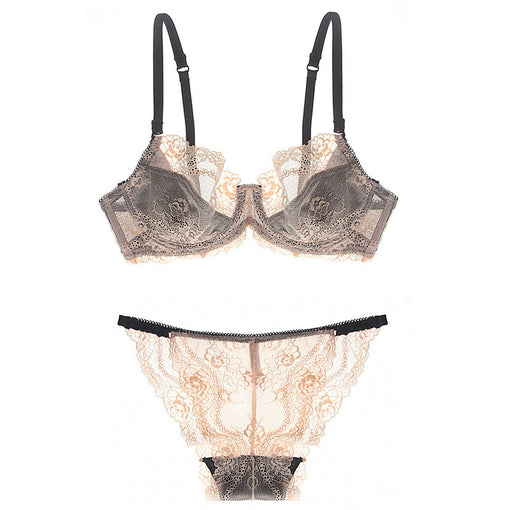 Lace Sexy Underwire Unlied Bra & Panty Sets [BRPY0016]