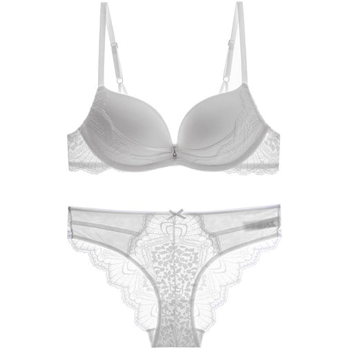 Seamless Wireless Gathering Bra & Panty Sets [BRPY0024]