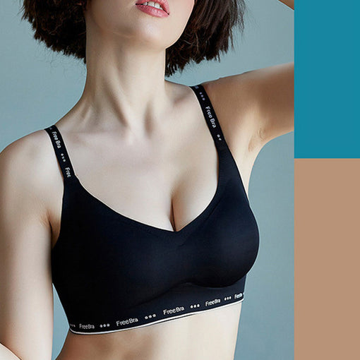 Seamless Comfortable Gathering Sport 3/4 Cup Wireless Underwear Bras & Bralettes [GDBR0030]