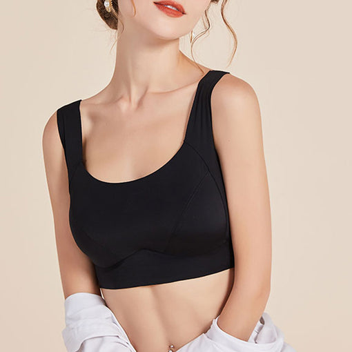 Comfortable Seamless Simple Mulberry Silk Tank Top Wireless Underwear Bras & Bralettes [GDBR0032]