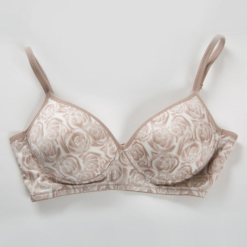 Gathering Seamless Sexy Mulberry Silk 1/2 Cup Wireless Underwear Bras & Bralettes [GDBR0073]