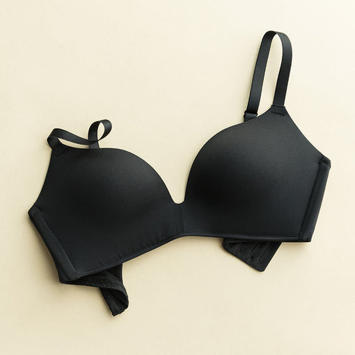 Minimizer Gathering Seamless Sexy Mulberry Silk 3/4 Cup Wireless Underwear Bras & Bralettes [GDBR0088]